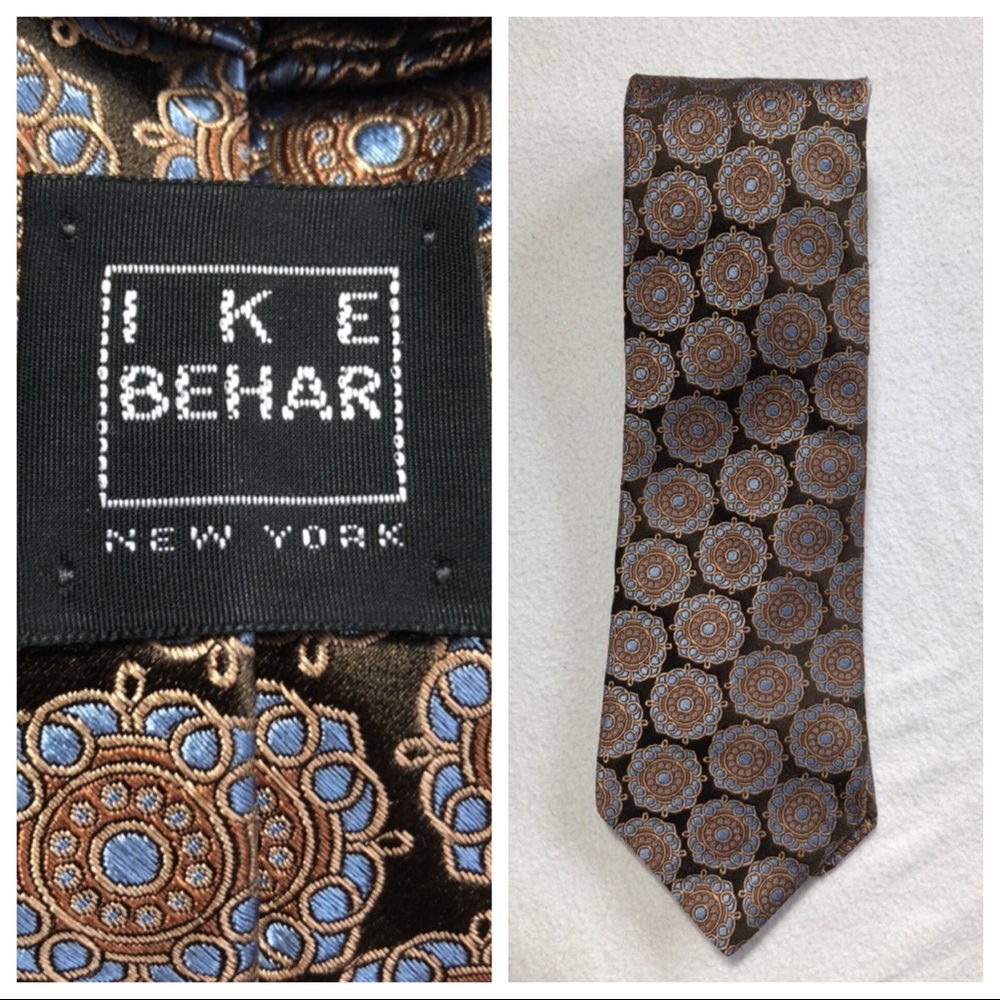 Men’s Ike Behar New York 100% Silk Neck Tie